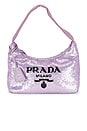 view 1 of 9 Prada Re-Edition 2000 Sequin Shoulder Bag in Purple