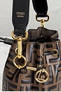 view 6 of 8 Fendi Vitello Liberty Mini F is Fendi Mon Tresor Bucket Bag in Brown
