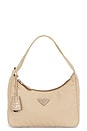 view 1 of 10 Prada Re-Edition 2000 Re-Nylon Shoulder Bag in Beige