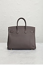 view 3 of 8 Hermes Togo Birkin 25 Retourne Handbag in Etain