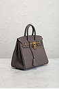 view 4 of 8 Hermes Togo Birkin 25 Retourne Handbag in Etain