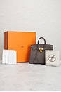 view 8 of 8 Hermes Togo Birkin 25 Retourne Handbag in Etain