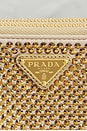 view 5 of 8 Prada Crystal Embellished Triangle Shoulder Bag in Gold