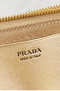 view 7 of 8 Prada Crystal Embellished Triangle Shoulder Bag in Gold
