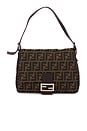 view 1 of 8 Fendi Zucca Mama Baguette Shoulder Bag in Tobacco Brown