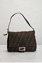 view 2 of 8 Fendi Zucca Mama Baguette Shoulder Bag in Tobacco Brown