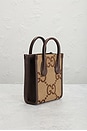 view 4 of 8 Gucci Jumbo GG Mini Tote Bag in Beige
