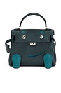 view 1 of 8 Hermes Swift Quelle Idole Kelly Doll Handbag in Vert Cypress & Vert Bosphore