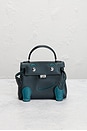 view 2 of 8 Hermes Swift Quelle Idole Kelly Doll Handbag in Vert Cypress & Vert Bosphore