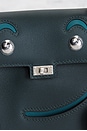 view 5 of 8 Hermes Swift Quelle Idole Kelly Doll Handbag in Vert Cypress & Vert Bosphore