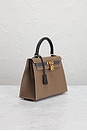 view 4 of 7 Hermes Epsom Kelly 25 Handbag in Etoupe, Ardoise, & Black
