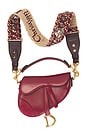 view 1 of 9 Dior Oblique Saddle Bag in Red