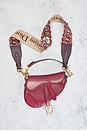 view 2 of 9 Dior Oblique Saddle Bag in Red