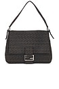 view 1 of 8 Fendi Zucchino Mama Baguette Shoulder Bag in Grey