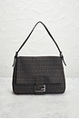 view 2 of 8 Fendi Zucchino Mama Baguette Shoulder Bag in Grey