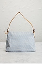 view 3 of 8 Fendi Zucchino Mama Baguette Shoulder Bag in Light Blue