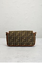 view 3 of 8 Fendi Vitello King FF Embroidered Re-Edition Baguette Shoulder Bag in Khaki