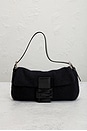 view 2 of 9 Fendi Vintage Baguette Shoulder Bag in Black