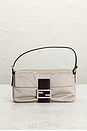 view 2 of 10 Fendi Satin Baguette Shoulder Bag in Ivory