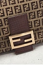 view 5 of 10 Fendi Zucchino Baguette Shoulder Bag in Beige