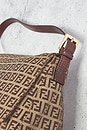 view 9 of 10 Fendi Zucchino Baguette Shoulder Bag in Beige