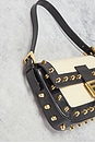 view 8 of 10 Fendi Studded Baguette Shoulder Bag in Black