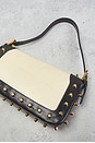 view 9 of 10 Fendi Studded Baguette Shoulder Bag in Black