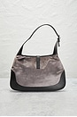 view 3 of 10 Gucci Velour Jackie 1961 Hobo Bag in Grey