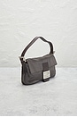 view 4 of 10 Fendi Satin Baguette Shoulder Bag in Grey