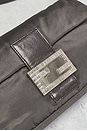 view 5 of 10 Fendi Satin Baguette Shoulder Bag in Grey