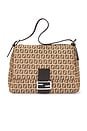 view 1 of 10 Fendi Zucchino Mama Baguette Shoulder Bag in Beige