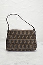 view 3 of 9 Fendi Zucca Mama Forever Baguette Shoulder Bag in Tobacco Brown