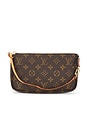 view 1 of 7 Louis Vuitton Monogram Pochette Accessoires Shoulder Bag in Brown