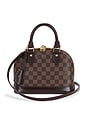 view 1 of 9 Louis Vuitton Damier Ebene Alma BB Handbag in Brown