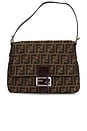 view 1 of 8 Fendi Zucca Mama Forever Baguette Shoulder Bag in Tobacco Brown