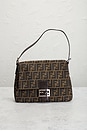 view 2 of 8 Fendi Zucca Mama Forever Baguette Shoulder Bag in Tobacco Brown