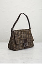 view 4 of 8 Fendi Zucca Mama Forever Baguette Shoulder Bag in Tobacco Brown