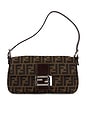 view 1 of 8 Fendi Zucca Baguette Shoulder Bag in Tobacco Brown