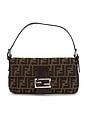 view 1 of 8 Fendi Zucca Baguette Shoulder Bag in Tobacco Brown