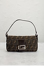 view 2 of 8 Fendi Zucca Baguette Shoulder Bag in Tobacco Brown