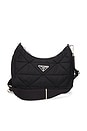 view 1 of 10 Prada Padded Re-Nylon Shoulder Bag in Black