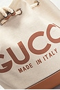view 5 of 8 Gucci Logo Bucket Bag in White