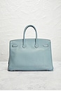 view 3 of 9 Hermes Taurillon Clemence Birkin 35 Retourne Handbag in Ciel