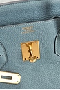 view 6 of 9 Hermes Taurillon Clemence Birkin 35 Retourne Handbag in Ciel