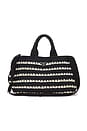 view 1 of 10 Prada Raffia Canapa Tote Bag in Black