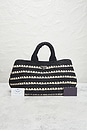view 10 of 10 Prada Raffia Canapa Tote Bag in Black