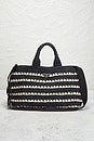 view 2 of 10 Prada Raffia Canapa Tote Bag in Black