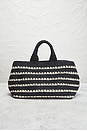 view 3 of 10 Prada Raffia Canapa Tote Bag in Black