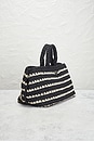 view 4 of 10 Prada Raffia Canapa Tote Bag in Black