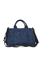 view 1 of 10 Prada Denim Canapa Tote Bag in Blue